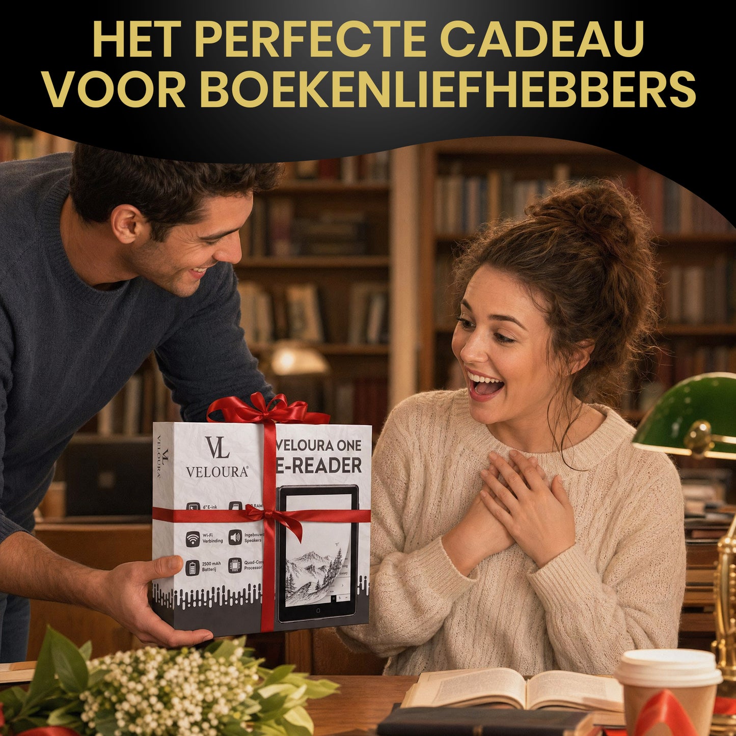 Veloura One E-Reader – Read without limits, wherever your books may be