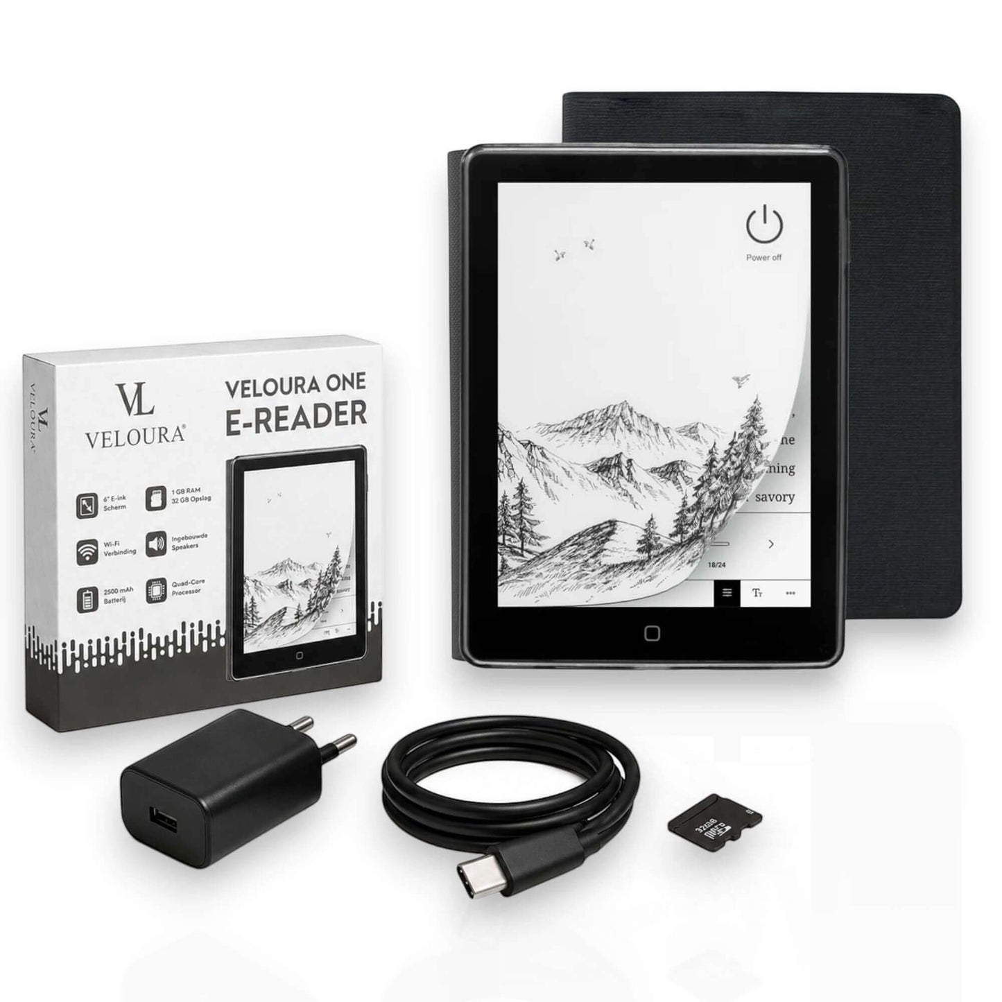 Veloura One E-Reader – Read without limits, wherever your books may be